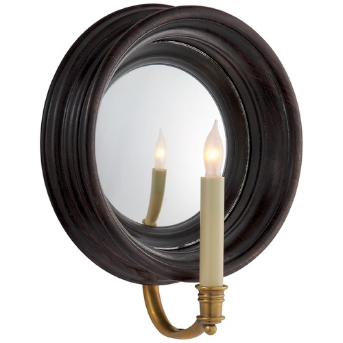 Visual Comfort Signature Collection E.F. Chapman Chelsea Sconce in Tudor Brown Stain by Visual Comfort Signature CHD1186TB