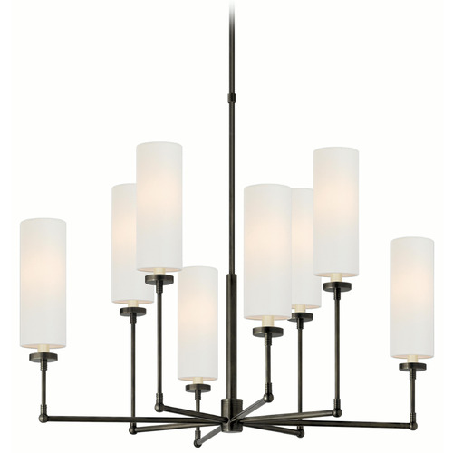 Visual Comfort Signature Collection Thomas O'brien Ziyi Bronze Chandelier