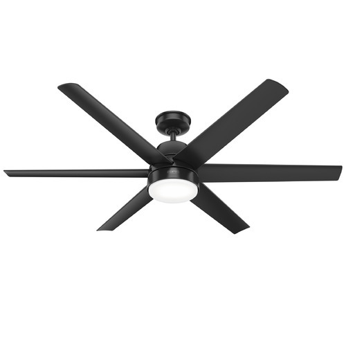 Hunter Fan Company Skysail Matte Black LED Ceiling Fan with Light