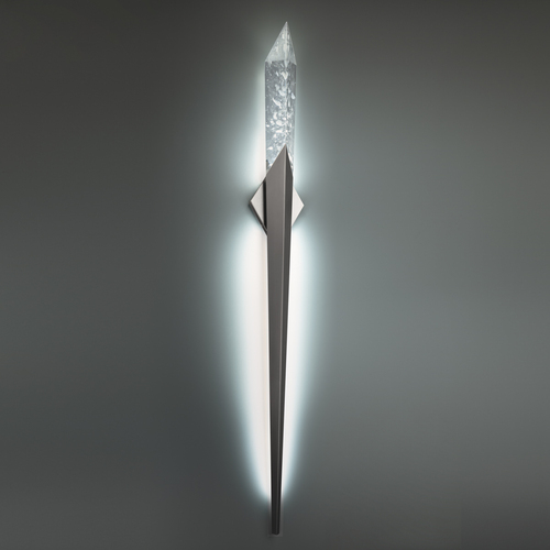 Solitude LED Crystal Wall Sconce in Antique Nickel by Schonbek Beyond