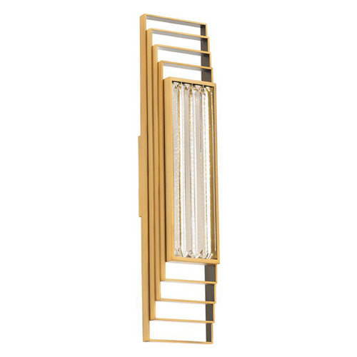 Schonbek Beyond Schonbek Beyond Terrace Aged Brass LED Sconce BWS62424-AB