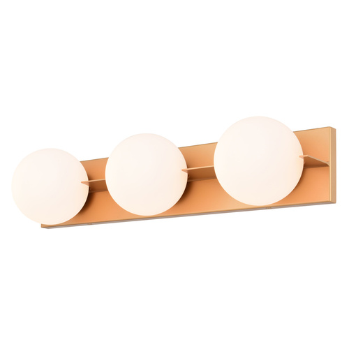 Parkview Satin Brass Bathroom Light by Vaxcel Lighting