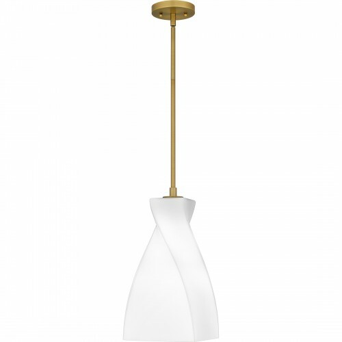 Stetson Mini Pendant in Brushed Gold by Quoizel Lighting