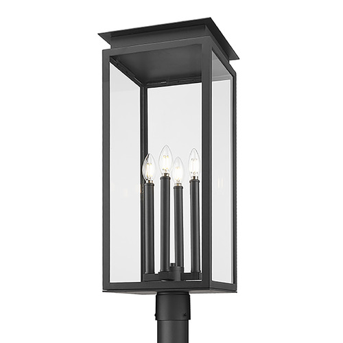 Z-Lite Nova Black Post Light