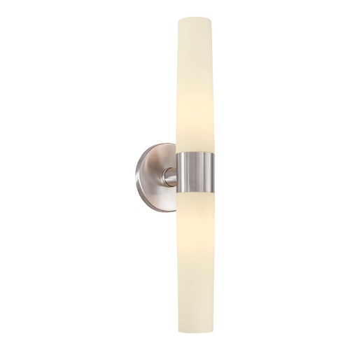Saber Brushed Stainless Steel Bathroom Light by George Kovacs