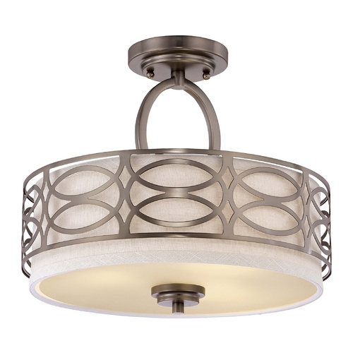 Modern Semi-Flush Mounts in Hazel Bronze by Nuvo Lighting