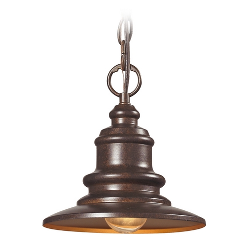 Elk Lighting Outdoor Hanging Light in Hazelnut Bronze Finish 47011/1