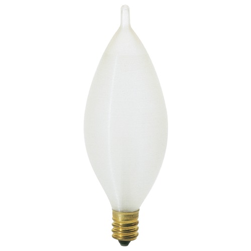 Satco Lighting Incandescent Flame Light Bulb Candelabra Base 2900K Dimmable S3405