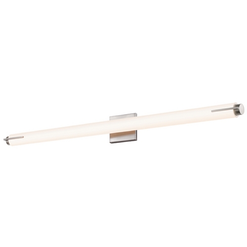 Sonneman Lighting Tubo Satin Nickel LED Bathroom Light by Sonneman Lighting 2433.13-ST