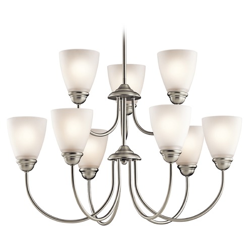Jolie 28-Inch Chandelier in Brushed Nickel by Kichler Lighting