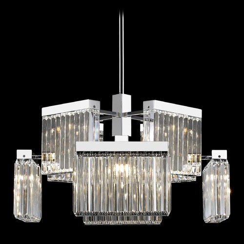 Broadway Polished Nickel Chandelier by Avenue Lighting