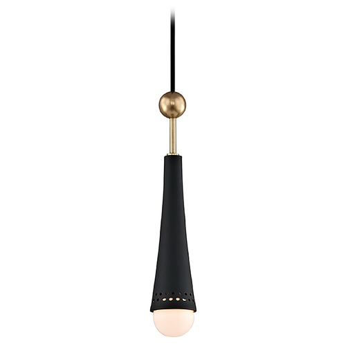 Tupelo Mini Pendant in Aged Brass by Hudson Valley Lighting