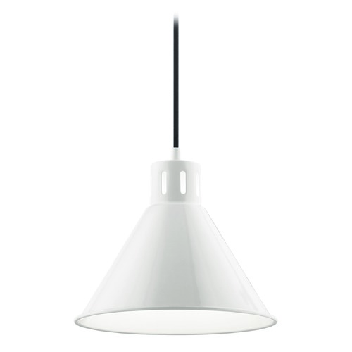 Kichler Lighting Zailey 10.75-Inch White Pendant by Kichler Lighting 52176WH