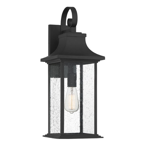 Hancock 22.75-Inch Outdoor Wall Light in Matte Black by Savoy House