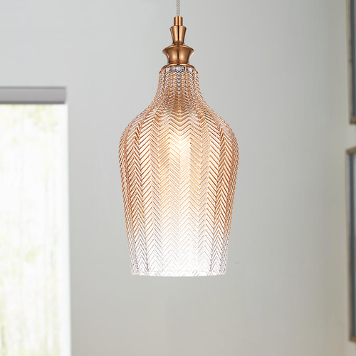 Renity Aged Gold Pendant by Matteo Lighting