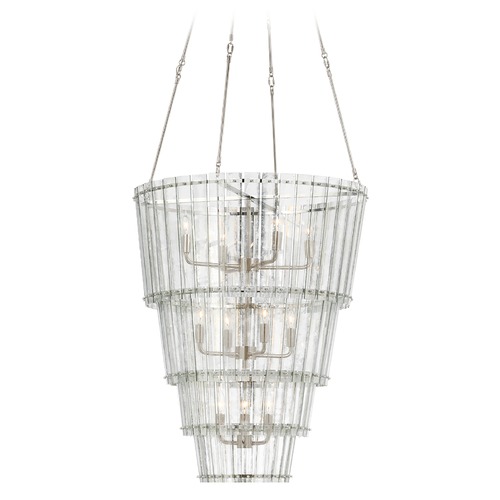 Carrier & Company Cadence Chandelier in Nickel by Visual Comfort Signature