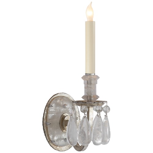 Visual Comfort Signature Collection Thomas OBrien ElizAbeth Sconce in Silver Leaf by Visual Comfort Signature TOB2235BSL