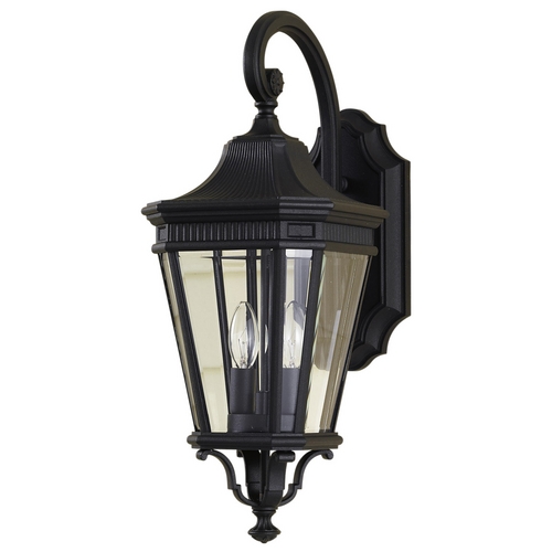 Cotswold Lane Outdoor Wall Light in Black by Generation Lighting