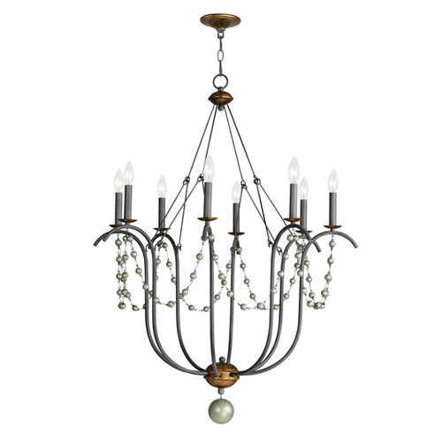 Formosa 8-Light Chandelier in Golden Noir by Maxim Lighting