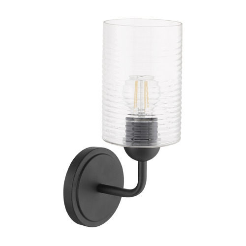 Quorum Lighting Charlotte Matte Black Sconce by Quorum Lighting 598-1-59