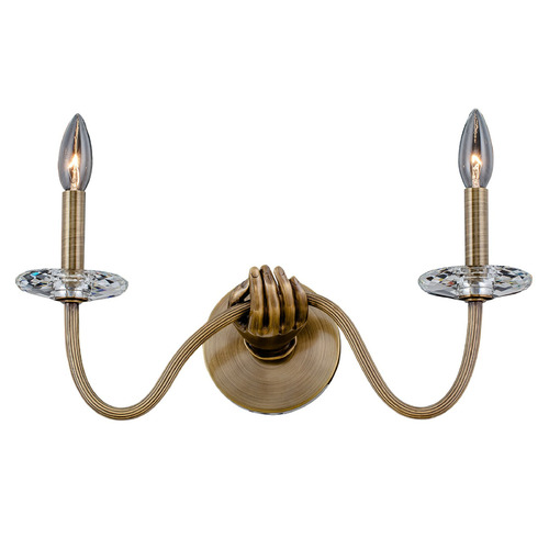 Kalco Lighting Kalco Lighting Vanessa Deleon Venus Historic Brass Sconce 517721HBR