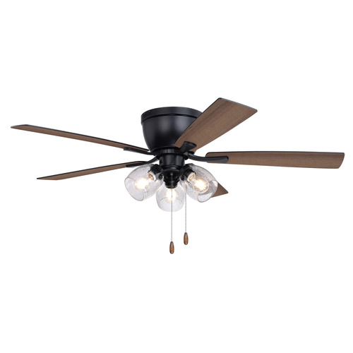 Vaxcel Lighting Brayton Black LED Ceiling Fan with Light by Vaxcel Lighting F0116