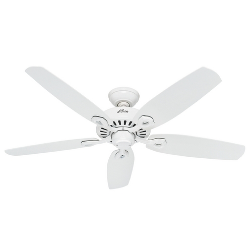 Hunter Fan Company Builder Elite Snow White Ceiling Fan by Hunter Fan Company 53240