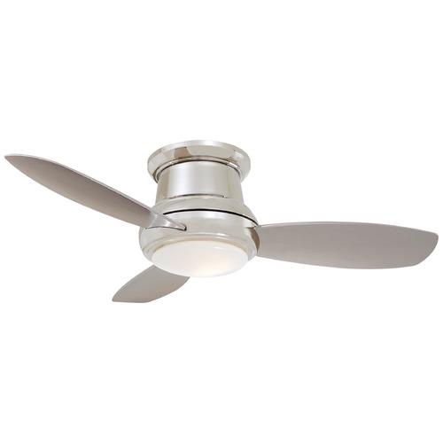 Minka Aire Concept II 44-Inch LED Hugger Fan in Polished Nickel by Minka Aire F518L-PN