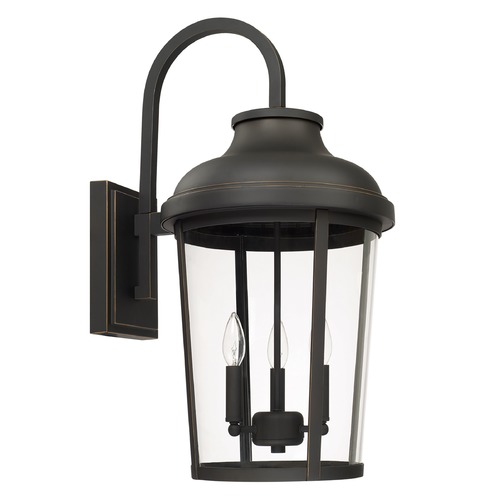 Capital Lighting Dunbar 26.50-Inch Outdoor Lantern in Oiled Bronze by Capital Lighting 927032OZ