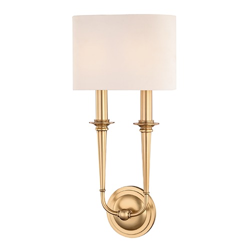 Hudson Valley Lighting Lourdes Aged Brass Sconce by Hudson Valley Lighting 1232-AGB