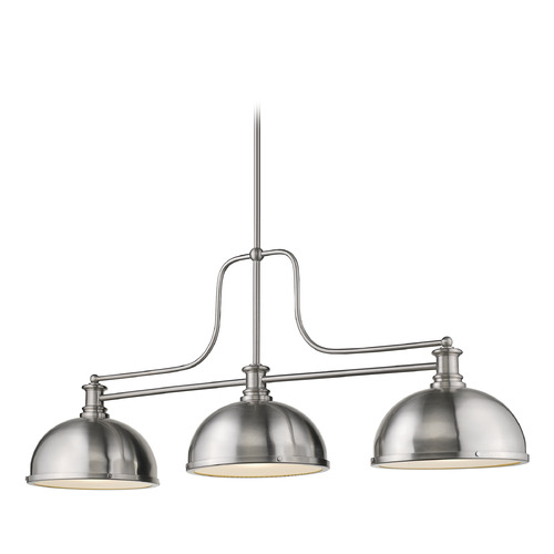 Melange Brushed Nickel Billiard Light by Z-Lite