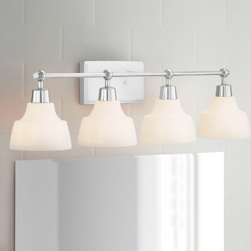 Bramlett Polished Chrome Bathroom Light by Progress Lighting