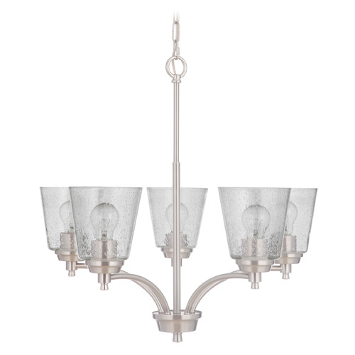 Craftmade Lighting Tyler Brushed Polished Nickel Chandelier by Craftmade Lighting 50225-BNK