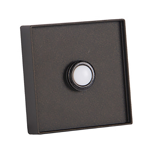 Push Button Espresso LED Doorbell Button by Craftmade Lighting