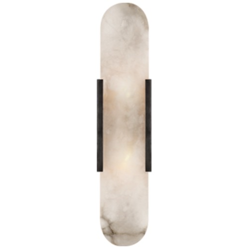 Visual Comfort Signature Collection Kelly Wearstler Melange Elongated Sconce in Bronze by Visual Comfort Signature KW2013BZALB