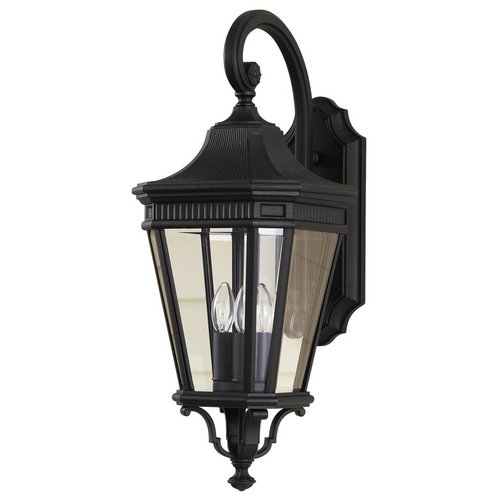 Cotswold Lane Outdoor Wall Light in Black by Generation Lighting