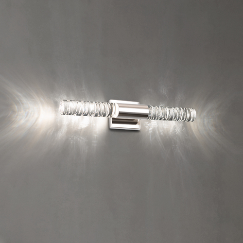 Schonbek Beyond Cru LED Crystal Bath Light in Polished Nickel by Schonbek Beyond BWS14222-PN