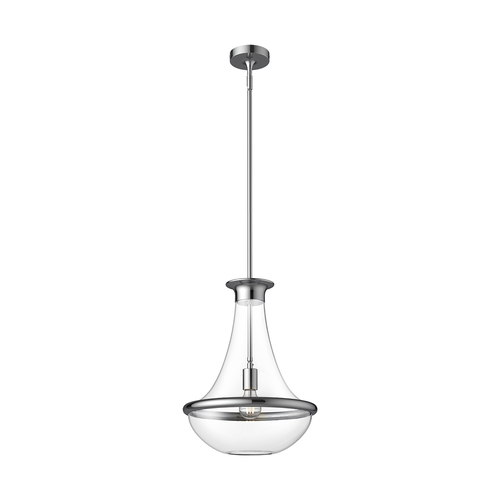 Alora Lighting Marcel Chrome Pendant Light with Bowl / Dome Shade