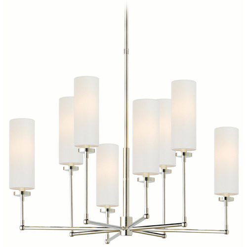 Visual Comfort Signature Collection Visual Comfort Signature Collection Thomas O'brien Ziyi Polished Nickel Chandelier TOB5016PN-L