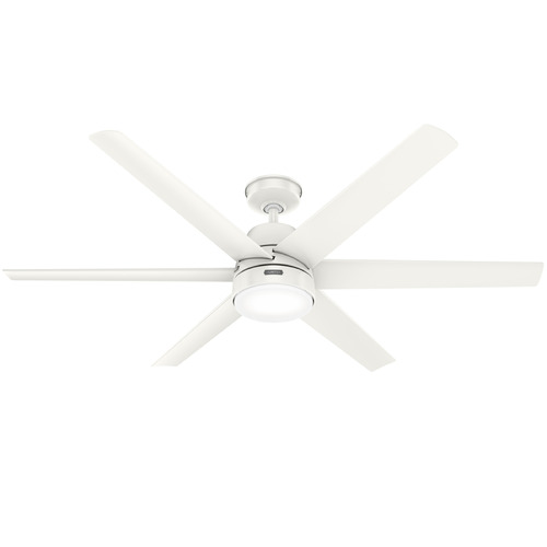 Hunter Fan Company Skysail Fresh White LED Ceiling Fan with Light