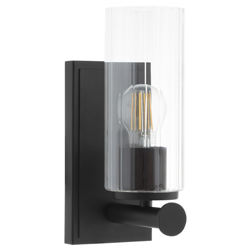 Mercier Matte Black Sconce by Quorum Lighting