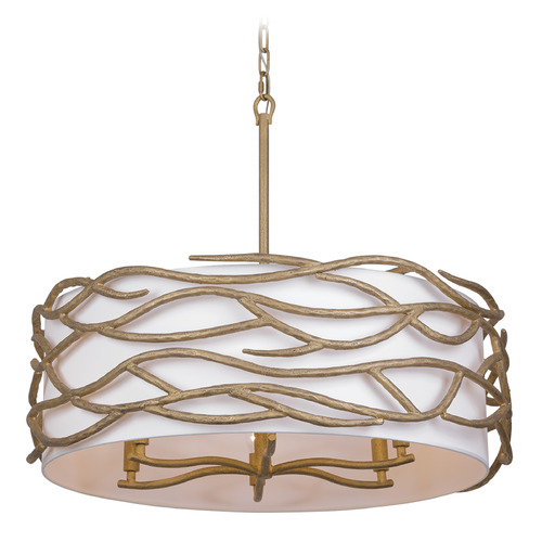 Branch Reality 6-Light Pendant in Ashen Gold by Minka Lavery