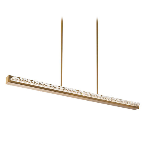 Schonbek Beyond Frozen Aged Brass LED Island Light