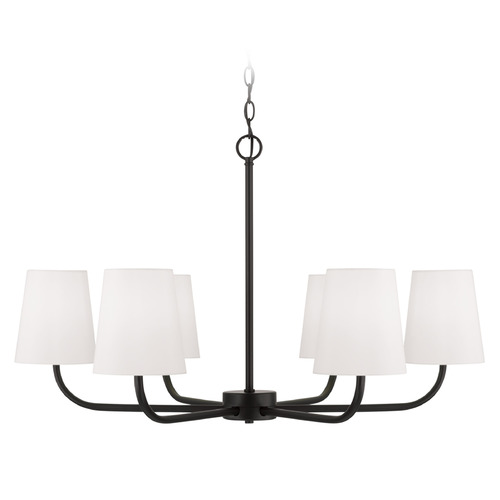 Capital Lighting Capital Lighting Brody Matte Black Chandelier 449462MB-706