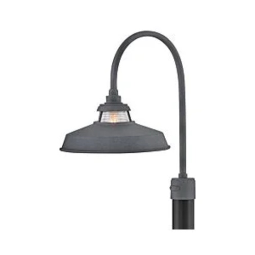 Hinkley Troyer Medium Outdoor Post Lantern in Aged Zinc by Hinkley Lighting 1191DZ