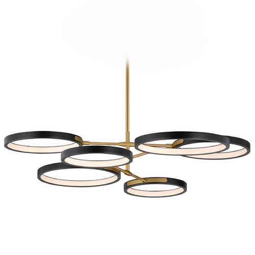 ET2 Lighting Et2 Hoopla Black & Gold LED Pendant Light E24328-BKGLD