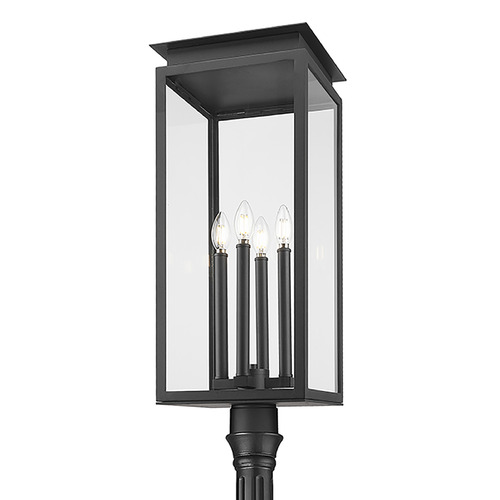 Z-Lite Nova Black Post Light