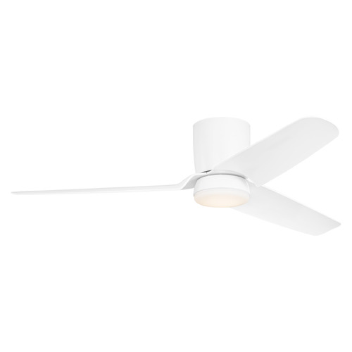 Colgin 56-Inch LED Hugger Fan in Matte White by VC Fan Collection