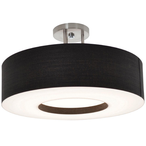 Afx Lighting Montclair Satin Nickel LED Semi-Flushmount Light