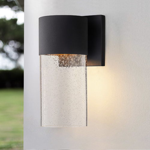 Design Classics Grove Powder Coated Black LED Outdoor Wall Light
